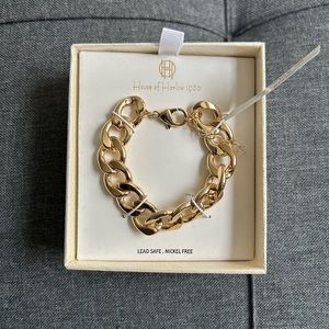 House of Harlow Heavy Gold Bracelet